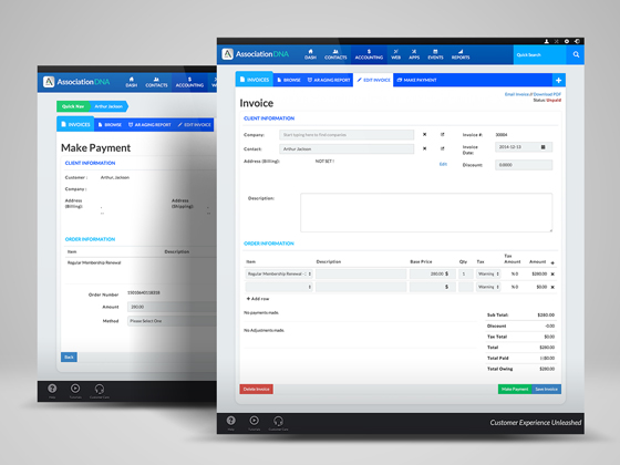 screenshot of Association DNA
